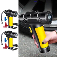Digital Electric Tyre Pump Handheld 120W Portable Car Air Compressor Accurate Measurement Electric Tire Inflator Pump For Car