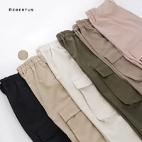 Celana Panjang Chinos Jogger Wanita Rebertus Gisa Cream