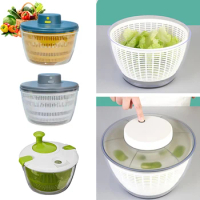 Electric Vegetable Dehydrator Quick Cleaning Spinner Dry Wet Separation of Fruits Vegetables Salad Spinner Kitchen Accessories