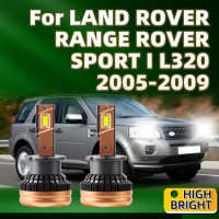 LED Headlight HID Bulb D2S 50000LM 6000K Plug&amp;Play For LAND ROVER RANGE ROVER SPORT I L320 2005 2006 2007 2008 2009