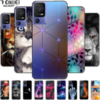 For TCL 40 SE Case 2023 Soft Fashion Silicone TPU Phone Back Cover for TCL 40SE Protective Capa Funda Bumper for TCL40SE Shells