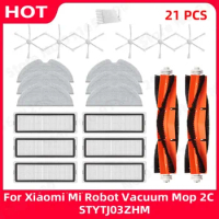Main Side Brush Filter Mop Cloth Spare parts For Xiaomi Mi Robot Vacuum Mop 2C STYTJ03ZHM Mijia Robot Vacuum Cleaner Accessories