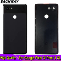 New For Google Pixel3 Pixel 3 XL Back Battery Cover Door Rear Glass Housing Case 6.3" Replace For Go