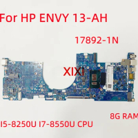 17892-1N For HP ENVY 13-AH Laptop Motherboard WIth I5-8250U I7-8550U CPU 8G RAM UMA L19498-601 100% working