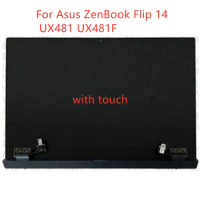 Original 14'' FHD 1920*1080 LCD For Asus ZenBook Flip 14 UX481 UX481F series Laptop LCD Panel Touch Screen Assembly Upper Part