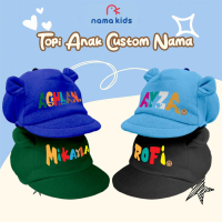 TOPI BAYI NAMA TOPI BAYI SABLON COSTUM NAMA TOPI ANAK USIA 1-1,5 TAHUN MOTIF LUCU DAN IMUT LUCU Pere