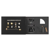 Coffee Set Glass Filter Cup Gift Box V60 Tea Sets Cafe Clever Dripper Hand Drip Kettle Pour Over Coffee Maker