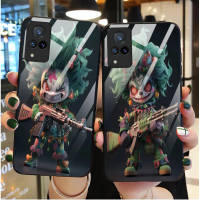 เคสโทรศัพท์, สำหรับ VIVO V21, เคสนิ่มแก้ว TPU