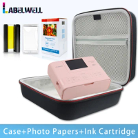 Labelwell Portable Bag for Canon Selphy CP1300 CP1200 Photo Printer EVA Hard Case Travel Protective Carrying bag Storage Case