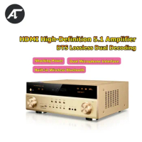 Home Digital Sound Amplifier Bluetooth Audio HiFi Stereo 6 Channels Power Professional Amp Home Theater Karaoke System Subwoofer