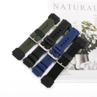 Watch bands accessories Suitable for Casio SGW 300 400 500 rubber watch strap AE-1200 AE1300 Silicone replacement strap