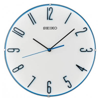 SEIKO 日本精工 滑動式秒針 靜音掛鐘 時鐘(QXA672W)-白/30cm