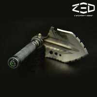 ZED 摺疊鏟子 ZGACM0101 / 露營 野營 登山 釣魚 鐵鍬 斧頭 六角扳手 鋸子 開瓶器