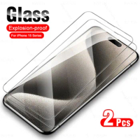 2pcs Protective Glass for iPhone 15 Pro Max Tempered Glass for iPhone 15 Plus iPhone15Pro 15Pro iPhone15 ProMax Screen Protector