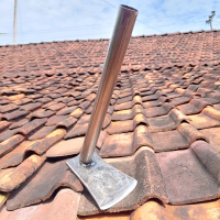 Cangkul Kecil Baja Per ASLI Bersih selokan rumput kebun taman