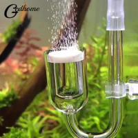 4 in 1 Aquarium CO2 Diffuser Set Carbon Dioxide Atomizer Check Valve U Shaped Connector Suction Cup For Fish Tank Planted Supply