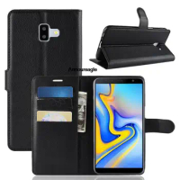 Guard For Samsung Galaxy J6 Plus Case Flip PU Leather Phone Case Shield On For Galaxy J6 Plus J610F J610 J6Plus J 6 Case