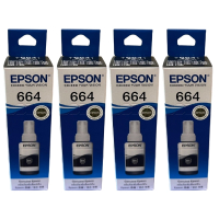 EPSON T664 T6641 黑色四瓶 T664100 原廠填充墨水 適用L120/L310/L360/L365/L485/L380/L550/L565/L1300