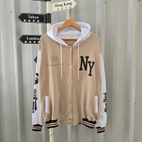 Ny Latte Hoodie Baseball - jaket Baseball - Baseball hoodie