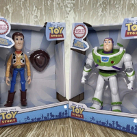 Mô hình nhân vật hoạt hình cổ điển Toy Story Buzz Lightyear Woody có khớp nối, hàng xuất khẩu mới.