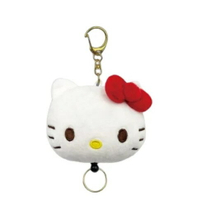【震撼精品百貨】Hello Kitty 凱蒂貓~日本三麗鷗SANRIO Kitty絨毛玩偶易拉扣鑰匙圈(大頭款)*14105
