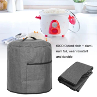 Round Pressure Cooker Dust Cover Protective Cover with Pocket Kitchen Appliances Accessories