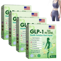 Glp-1 Six in One Oral Liquid 2025 New Glp1 6 in 1 Oral Liquid Natural Glp-1 Supplement for Women and