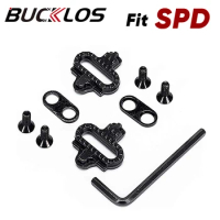 1pair BUCKLOS Bicycle Lock Pedal Cleats SPD-SL LOOK Delta Road Bike Shoes Cleat SPD Mountain Bike Pedal Cleat Cycling Parts