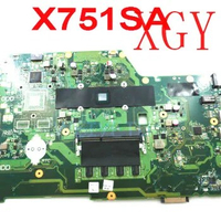 Laptop Motherboard For ASUS X751S X751SJ X751 X751SA 4GB RAM N3700 CPU DDR3L 100% Tested Ok