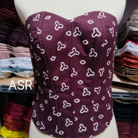 KAMISOL BATIK JUMPUTAN C LONGTORSO KEMBEN BUSTIER DALEMAN KEBAYA WANITA ASR PINK ELEGAN