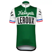 France Retro Classical Man New Short Sleeves Cycling Jersey OSCROLLING