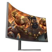 34 inch Curved Gaming 1800R Monitors 4k 3440*1440 100/144Hz Monitor LGD panel 34" screen with speaker display HDMI+DP