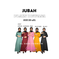 (XS-4XL) AL SARA JUBAH PLAIN/MESRA WUDUK BFF/JUBAH KOSONG/JUBAH SIMPLE/JUBAH BASIC/JUBAH UMRAH/JUBAH