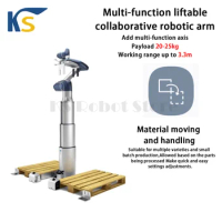 The multifunctional lifting collaborative manipulator robot carries a load of 25KG for long-distance palletizing operations