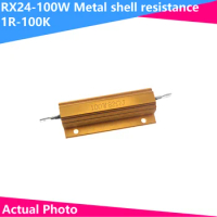 100W 0.01 ~ 100K Aluminum PoweR Metal Shell Case WiRewound ResistoR 0.1 0.5 1 1.5 2 6 8 10 20 100 150 200 300 1K 10K ohm RX24