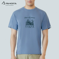 【速捷戶外】 Takoda Ogle 環保機能短袖印花系列-369山莊 男款,登山短袖T,排汗衣