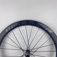 High quality road carbon wheels with ceramic bearings Powerway hub 700c curved handle 25mm width carbon wheels set 2 years