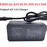 100-240V Original Charger for FIIDO Electric Bicycle Q1 Q1S D2 D1 D2S D11 D4S D21 Bike 42V 2.0A Charger Replace Parts