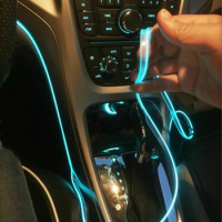 Car Interior Lamp Neon Strip led El Cold Light sticker For BMW E46 E39 E90 E60 E36 F30 F10 E34 X5 E53 E30 F20 E92 E87 M3 M4 M5