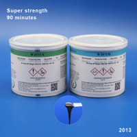 Wellmid2013 1.8lb Standard Black Epoxy Adhesive 90 Minute Super Strength Bonded Metal Plastic Wood Replace ARALDITE AW106 HV953U