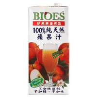 囍瑞 BIOES100%純天然蘋果汁(1000ml/包) [大買家]