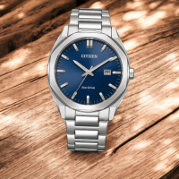 【CITIZEN 星辰】光動能 八角形 日期 夜光 男錶 手錶(BM7600-81L)