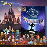 Disney Mickey Minnie Advent Calendar Cartoon Stitch Anime Figure Advent Surprise Gift For Anime 2024 Christmas Gift Toy
