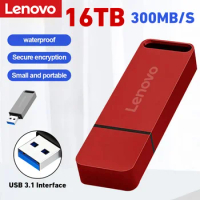 Lenovo 16TB Metal USB 3.1 Flash Drives High Speed Pendrive 2TB 4TB 8TB Portable Drive SSD Memoria TYPE-C Flash Disk USB Gadgets