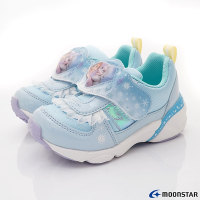 日本月星Moonstar童鞋-冰雪奇緣電燈2E系列1310藍(16-19cm中小童段)櫻桃家