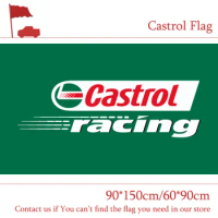 Castrol Racing Flag Country Selector 90*150cm 60*90cm ,Castrol Global Home Banner Polyster