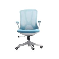 家用辦公室電腦椅 靠背扶手可調節海綿坐墊透氣網椅 工位職員椅子