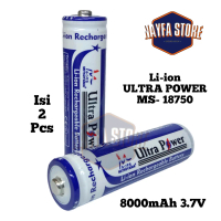 Baterai Isi Ulang / Baterai Tipe Lithium-ion 18650 Butontop 3000mAh 3,7V ISI 2 PCS