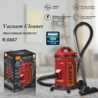 R.6667 Red Household Bucket Type Vacuum Cleaner 1400W Handheld Multifunction Vacuum Cleaner