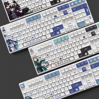 Genshin Impact Theme Keycaps Furina Leosely PBT Anime Keycap Mechanical Keyboard Cap XDA profile For Cherry MX Game Keyboard